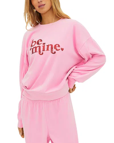 Beach Riot Devyn Oversized Sweatshirt In Pink