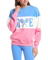 Beach Riot Devyn Oversize Colorblock Cotton Sweatshirt In Pink