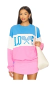 Beach Riot Devyn Oversize Colorblock Cotton Sweatshirt In Multi