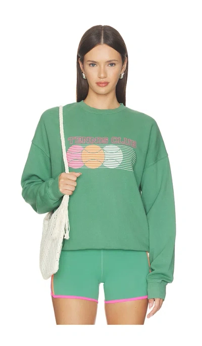 Beach Riot Devyn Oversized Graphic Sweatshirt In Green