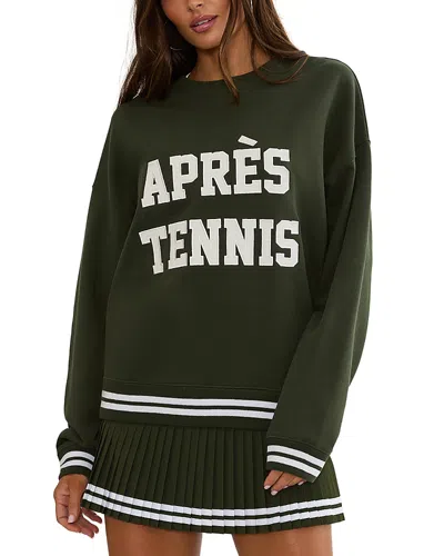 Beach Riot Devyn Oversized Sweatshirt In Green