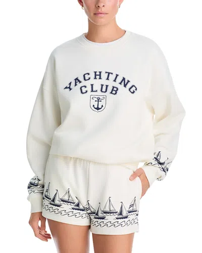 Beach Riot Devyn Oversized Sweatshirt In White