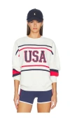Beach Riot Devyn Oversize Sweatshirt In White