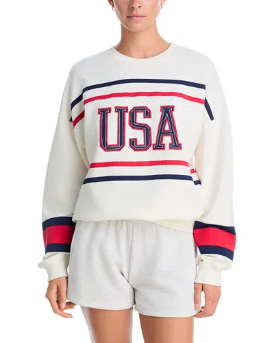 Beach Riot Devyn Oversized Usa Sweatshirt In Neutral