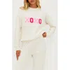 Beach Riot Devyn Xoxo Graphic Sweatshirt In Xoxo Cream
