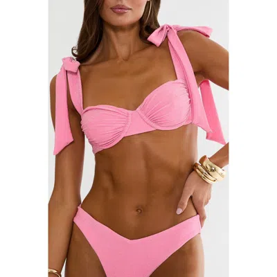 Beach Riot Drea Underwire Bikini Top In Pink