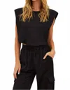 Beach Riot Dunes Muscle Tank In Nightfall In Black
