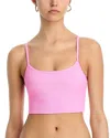 Beach Riot Elara Soft Rib Bikini Top In Pink
