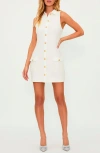 Beach Riot Eleanor Sleeveless Cover-up Minidress In I Do Ivory