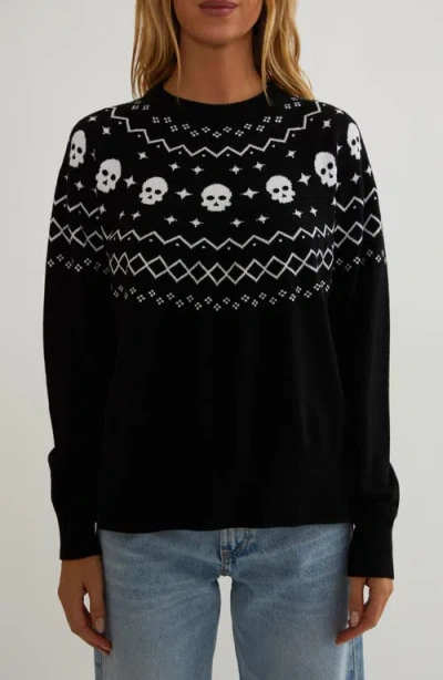 Beach Riot Elizabeth Fair Isle Sweater In Blue