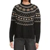 Beach Riot Elizabeth Sweater In Mystic Fairisle In Black