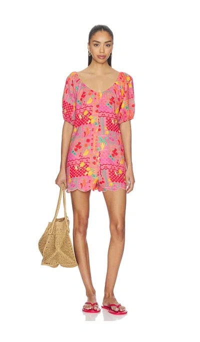 Beach Riot Ellery Romper In Pink