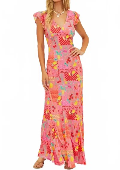 Beach Riot Elodie Dress In Passion Fruit In Pink