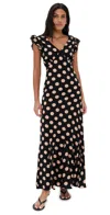 Beach Riot Elodie Dress Midnight Polka Dot In Brown