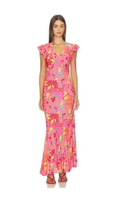 Beach Riot Elodie Maxi Dress In Passion Fruit In Multi
