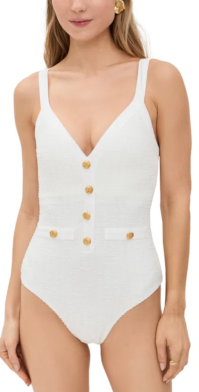 Beach Riot Eloise One Piece Swimsuit In I Do Ivory