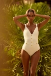 Beach Riot Eloise One Piece Swimsuit In White