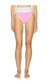 Beach Riot Emmy Bikini Bottom In Prism Pink Stripe