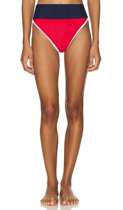 Beach Riot Emmy Bottom In Americana Colorblock