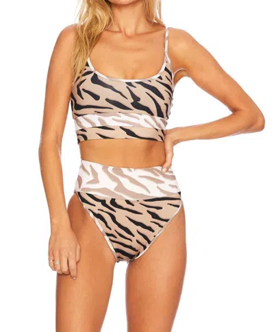Beach Riot Emmy Bottom In Champman Zebra In Multi