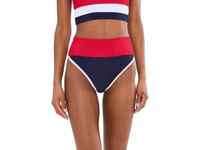 Beach Riot Emmy Bottoms Women's Swimwear Twilight Firework Color-block: Xl In Multi