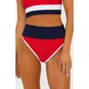 Beach Riot Emmy Bottom Bikini In Americana Colorblock In Americana Colorblock