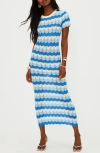 Beach Riot Emory Stripe Pointelle Knit Cover-up Maxi Dress In Multi