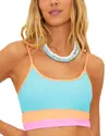 Beach Riot Eva Rib Colorblock Bikini Top