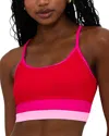 Beach Riot Eva Colorblock Bikini Top In Gumdrop Colorblock