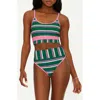 Beach Riot Eva Stripe Rib Bikini Top In Jelly Bean Stripe