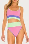 Beach Riot Eva Top In Sherbert In Multi