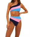 Beach Riot Evie Bikini Bottom In Paradise Harbor Colorblock In Multi