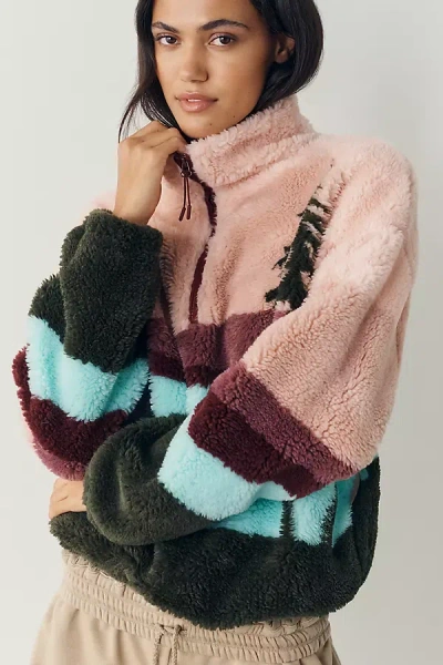 Beach Riot Fleece Jacket In Multi
