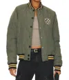Beach Riot Flight Jacket In Olive In Green