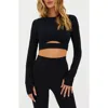 Beach Riot Francine Top In Black Waff