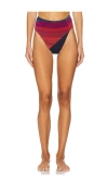 Beach Riot Frida High Waist Bikini Bottoms In Sorbet Sea