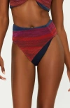 Beach Riot Frida High Waist Bikini Bottoms In Sorbet Sea