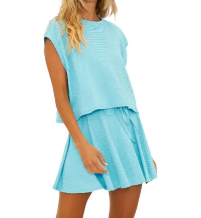Beach Riot Dolman Sleeve Mesh T-shirt In Blueberry Ice