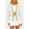 Beach Riot Gene Open Stitch Cotton Cardigan In Multi