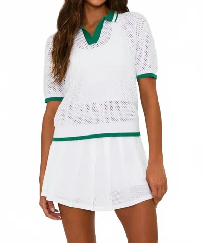 Beach Riot Giana Br49260s5 Top Womens Courtside White Short Sleeve Gbo953