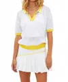 Beach Riot Giana Short-sleeved Collared Shirt In White Sand In White