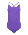 Beach Riot Kids' Little Julia One-piece Swimsuit In Ultra Violet