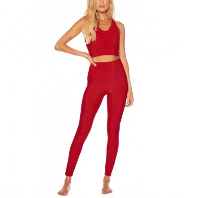 Beach Riot Glitter Ayla Legging In Red