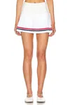 Beach Riot Gloria High Waist Mini Skirt In Americana In White