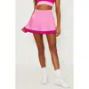 Beach Riot Gloria Pleated Skirt In Raspberry