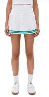Beach Riot Gloria Pleated Skort In Courtside White