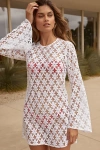 Beach Riot Goldie Crochet Cover-up Dress In White