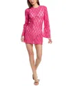 Beach Riot Goldie Lace Long Sleeve Cotton Blend Cover-up Dress In Pink