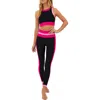 Beach Riot Melina Rib Colorblock High Waist Leggings In Amour Colorblock