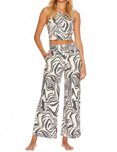 Beach Riot Hailey Pant In Psychedelic Swirl In Multi